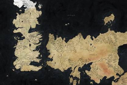 Smoky Design game of thrones song of ice and fire map westeros hd Wallpaper, Poster