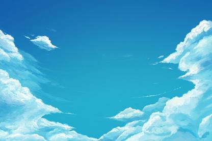Smoky Design drawing sky clouds Wallpaper Poster