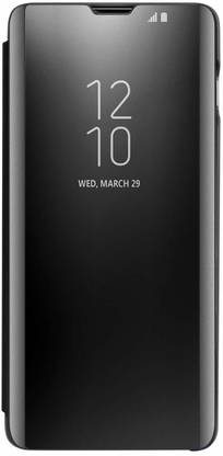 Coverfixer Flip Cover for Samsung Galaxy S6 Edge Plus Semi Clear View Protective Mirror Flip Case Cover