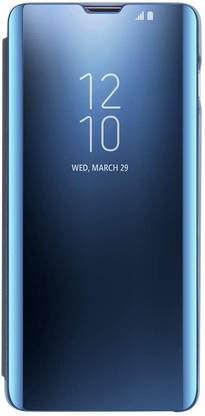 Coverfixer Flip Cover for Oppo A16 Mirror Flip Case with Leather Protection Flip Cover