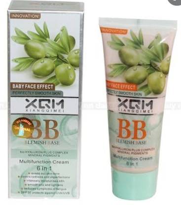 XQM Blemissh base olive multifunction cream spf 35 covers uneven skin tone Foundation