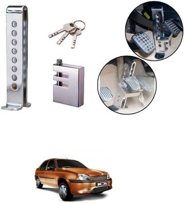 Znee Smart ZSC17 Stainless Steel Pedal Lock Rod or for Brake Clutch Throttle Adjustable Anti Theft Security Lock System for Ikon Gear Lock