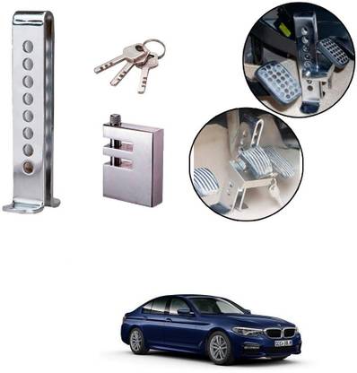 Znee Smart ZSC166 Stainless Steel Pedal Lock Rod or for Brake Clutch Throttle Adjustable Anti Theft Security Lock System for 520d Gear Lock