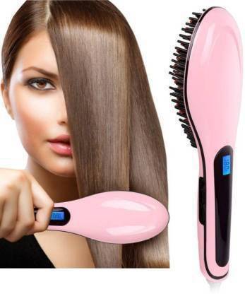 Riva Enterprise 3 In 1 Straightening 3 IN 1 Straightening LCD Screen with Tempreture control Display Hair Straightener Brush