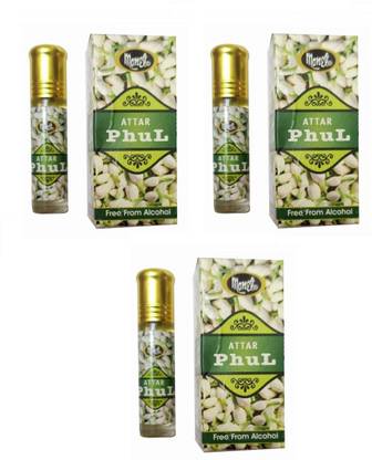 MONET 3 attar phul attar,8 ml each,pack of 3 Herbal Attar