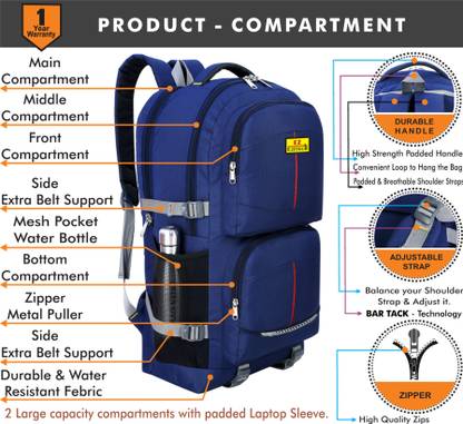 EZETECH LAPTOP BACKPACK Waterproof Backpack