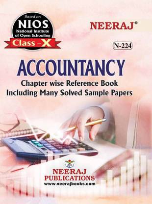 NEERAJ NIOS ACCOUNT REFERENCE BOOK FOR CLASS X ENGLISH MEDIUM Chapter Wise Help Book Including Solved Sample Papers – Published By Neeraj Publications [Flexi Bound]