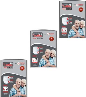 Lampin Eco Adult Pant Pull Up Diapers 2pcs (Pack of 3) Adult Diapers - L