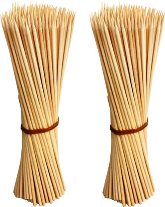 JAMBOREE Kebab Stick Skewers Chocolate Fountain Wooden Fruits Barbeque Disposable Bamboo Roast Fork Set