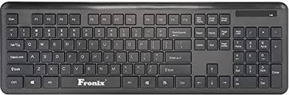 fronix Full Size Wireless Computer Keyboard Wireless Standard Multi-device Keyboard Compatible with Desktop, Laptop, Mac