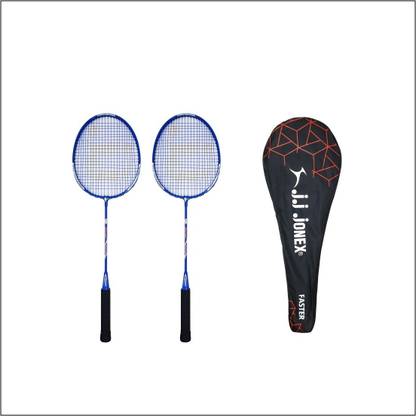 JJ Jonex FASTER BADMINTON PACK OF 2 Multicolor Strung Badminton Racquet (MYC) Badminton Kit