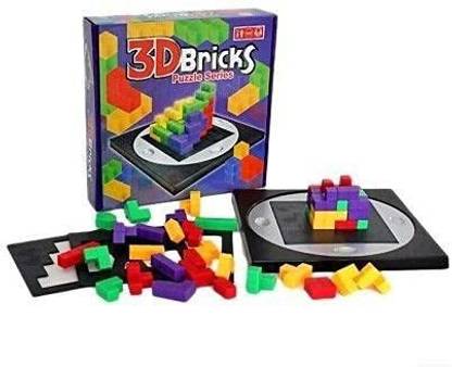 homenity Kids 3D Bricks Puzzle Series Space-Scramble-Block Game Brain Training Board Game