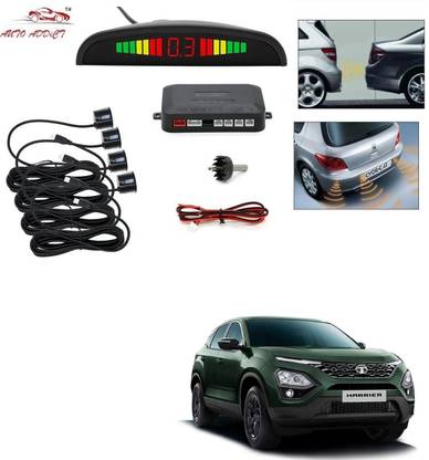 AuTO ADDiCT parking-sensors-black-222 Car Reverse Parking Sensor with LED Display 4 Sensor Reverse Parking Auto Radar Detectors (Black) For Tata Harrier H5X Parking Sensor