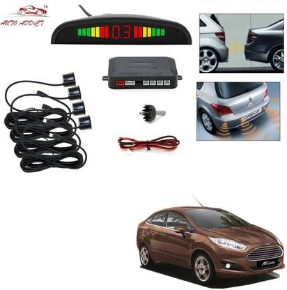 AuTO ADDiCT parking-sensors-black-55 Car Reverse Parking Sensor with LED Display 4 Sensor Reverse Parking Auto Radar Detectors (Black) For Ford Fiesta Parking Sensor