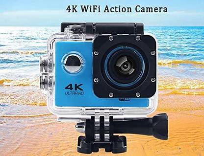 KRISHNAYAN Action Cam 4K 30fps 16MP Sport Camera Mini DVR 30M Waterproof Mini Action Camera Security Camera