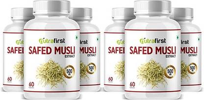 NutraFirst Safed Musli Capsules for Strength, Immunity & Stamina