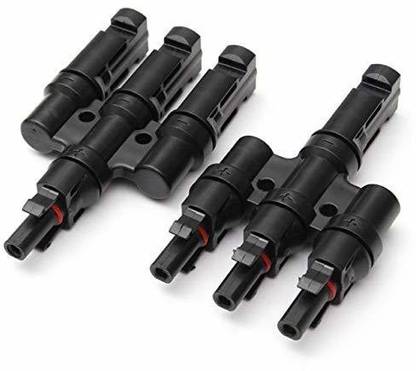 Hygridsolar MC4 T3 Connector (1500V/50A) 3 IN 1 T3 BRANCH WIRE CONNECTER FOR SOLAR PANEL MC4 Wire Connector