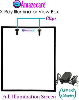 AMAZECARE Single Film Screen X Ray Illuminator View Box LED Single Film X Ray Viewer With High Power Adapter (19 inch x 16 inch) X-Ray Viewer