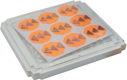 Astro Devam Shift Max Slim Pyramid for Shifting of Room, Wall and Land Energy Plastic, Copper Yantra