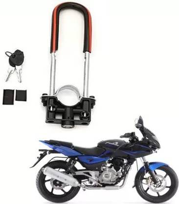 Bullkartzone Bike Front U-Type Anti Theft Wheel Lock For Bajaj Pulsar 220 DTS -i Wheel Lock