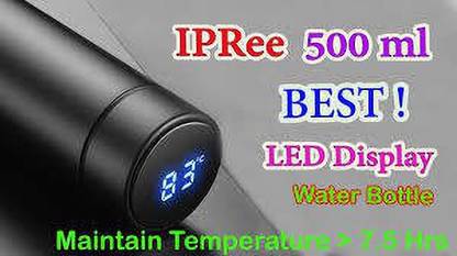 Pink Tokri Hot & Cool Double Wall LED Indicator Display Temperature Water Bottle TB787 500 ml Bottle