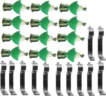 Gagan Green Rod Rail Bracket, Curtain Knobs, Curtain Rods Metal