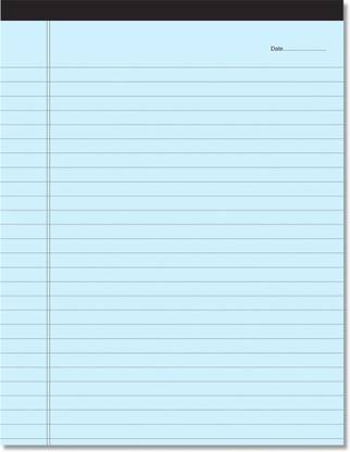 CLICKEDIN Writing Pad for Office, Premium Quality 70 GSM Paper A4 Size Legal/Wide Pad A4 Note Pad Ruled 50 Pages