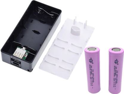 DigiConnect 2X 18650 Dual USB Power Bank External Backup Battery Charger Box Kit For Phone Electronic Components Electronic Hobby Kit
