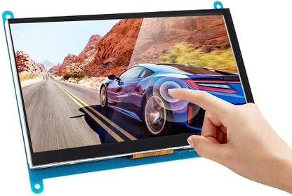 xcluma 7 Inch Capacitive Touch Screen IPS TFT LCD Display HDMI 1024x600 Resolution for Raspberry Pi 3/2/Model 3B+ Electronic Components Electronic Hobby Kit