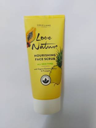 Oriflame Sweden Love Nature Nourishing Face Scrub with organic garuana & pineapple