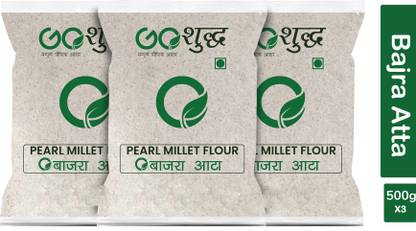 Goshudh Premium Quality Bajra/Pearl millet Atta/Flour 500g Combo Pack Of 3