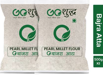 Goshudh Premium Quality Bajra/Pearl millet Atta/Flour 500g Combo Pack Of 2
