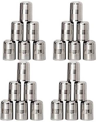 easy root (Pack of 24) Steel Drinking Glass - Set of 24 pcs Glass Set Water/Juice Glass