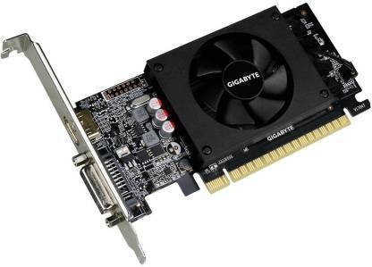 GIGABYTE GV-N1030D4-2GL GeForce GT 1030 Low Profile D4 2G Computer Graphics Card GDDR4 2 GB NVIDIA Chipset 64 bit 612 MHz Graphics Card