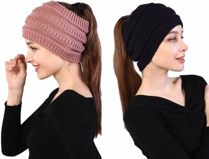 El Regalo Knitted Headwrap Combo Black and Pink Head Band
