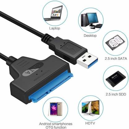 Tobo SAS Cable 22 m USB 3.0 to SATA Adapter Cable Converter for 2.5 Inch Hard Drive Disk TD-158TC