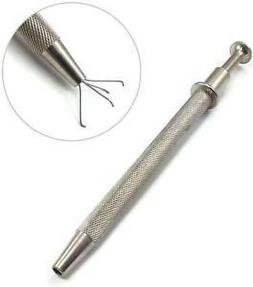 ATAR Professional Diamond Holder Picker Grabber Prestige Tools 4 Prong Holder Pick Up Tool Tweezer for Diamond Stone & Beads Gems ATDP4 Magnetic Pickup Tool