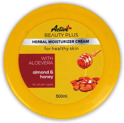 Medwin Active Beauty Plus Herbal Moisturizer Cream With Aloevera and almond Honey (500 ml)