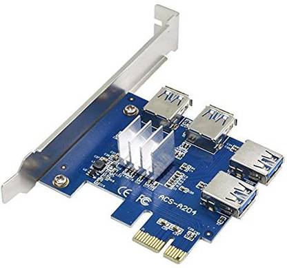 Etzin USB 3.0 0 GB All in One PC's Blue M.2 Internal Solid State Drive (SSD) (4 Port USB3.0 Hub USB 3.0 PCI-E Expansion Card Adapter Internal Header USB 3 to PCIE PCI Express Adapter Card)