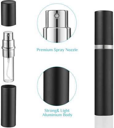 Zibuyu 2PCS 5ml Portable Mini Travel Decant Sprayer Refiller Bottle 5 ml Spray Bottle
