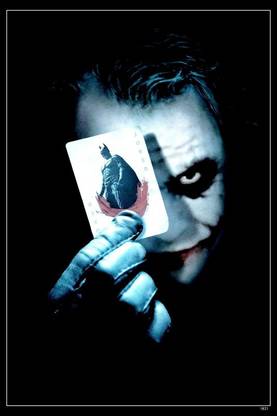 Cgc Huge - Dc The Dark Knight Joker Textless Movie - Matte Finish Poster Paper Print