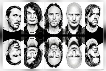 Radiohead English Rock Band From Abingdon Thom Yorke Jonny Greenwood Ed O Brien Colin Greenwood Philip Selway Matte Finish Poster Paper Print