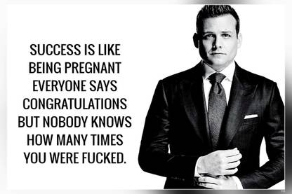Harvey Spector Suits Quotes Matte Finish Poster Paper Print