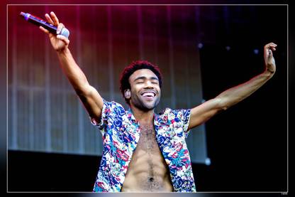 Childish Gambino Donald Mckinley Glover Jr. Mcdj American Actor Comedian Writer Director Producer Singer Songwriter Rapper And Dj Matte Finish Poster Paper Print