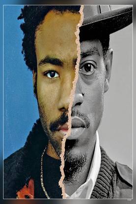 Childish Gambino Donald Mckinley Glover Jr. Mcdj American Actor Comedian Writer Director Producer Singer Songwriter Rapper And Dj Matte Finish Poster Paper Print