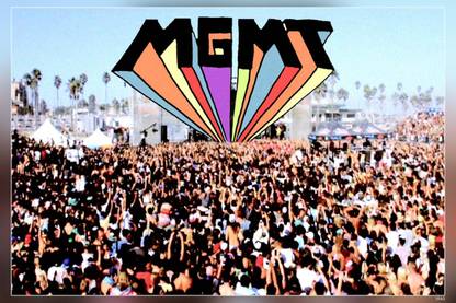 Mgmt American Rock Band Andrew Vanwyngarden Ben Goldwasser Will Berman James Richardson Matt Asti Hank Sullivant Matte Finish Poster Paper Print