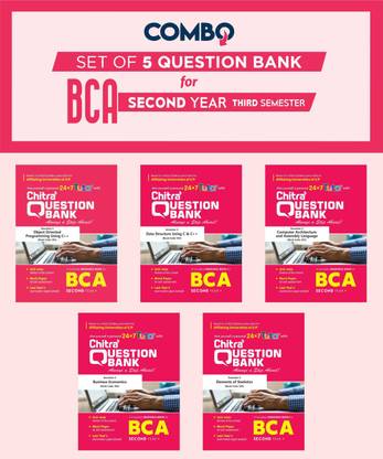 Chitra Question Bank For BCA Second Year - Semester 3 (Combo) As Per The New Syllabus Prescribed By CCS University, Meerut