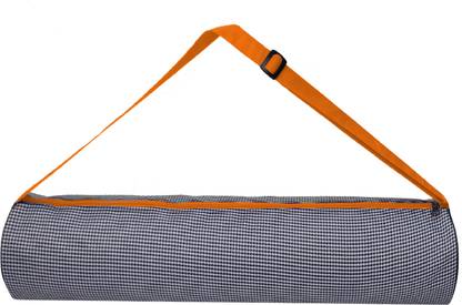 PANCHTATAVA Luxury Stylish Black Check Yoga Mat (Only Cover) with Adjustable Shoulder Strap