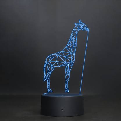 StarLaser Acrylic 3D LED Giraffe Night lamp 7 Color Changing Light with USB Data Cable Animal Table lamp Home Decor Night Light Table Lamp