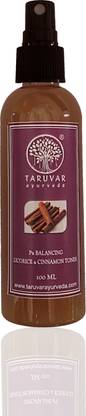 TARUVAR AYURVEDA pH Balancing Licorice Root & Cinnamon Herbal Toner (100 Ml) Men & Women